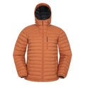 Rust - Front - Mountain Warehouse Mens Henry II Extreme Down Filled Padded Jacket