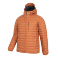 Rust - Front - Mountain Warehouse Mens Henry II Extreme Down Filled Padded Jacket