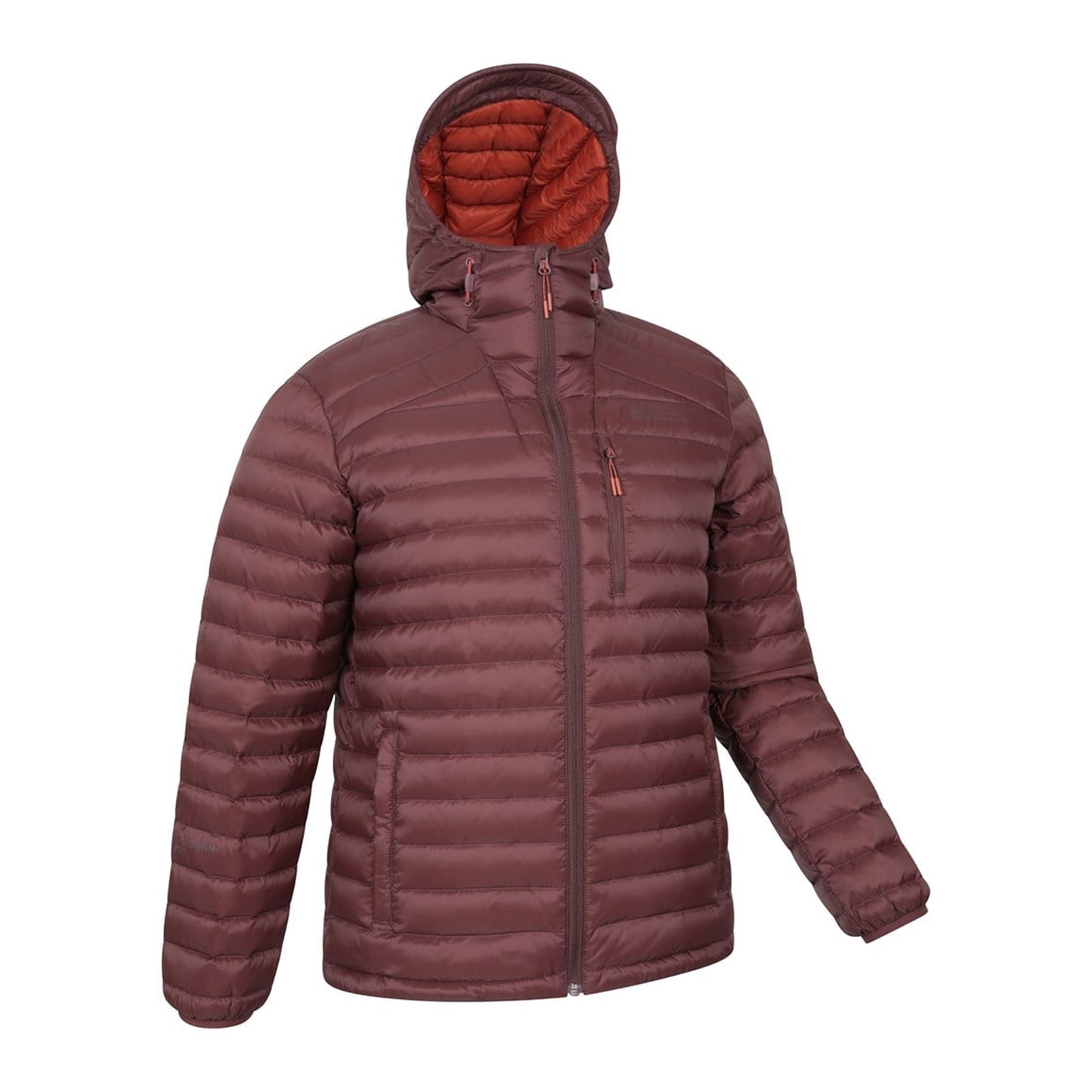 Burgundy - Back - Mountain Warehouse Mens Henry II Extreme Down Filled Padded Jacket