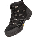 Black - Close up - Mountain Warehouse Childrens-Kids Edinburgh Waterproof Suede Walking Boots