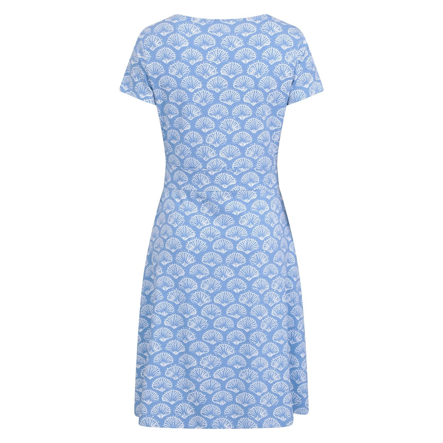 Light Blue - Back - Mountain Warehouse Womens-Ladies Orchid Seashells UV Protection Midi Dress