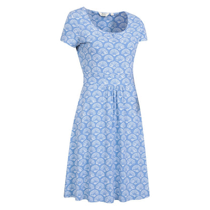Light Blue - Lifestyle - Mountain Warehouse Womens-Ladies Orchid Seashells UV Protection Midi Dress
