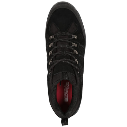 Jet Black - Side - Mountain Warehouse Mens Vertex Extreme Vibram Walking Shoes