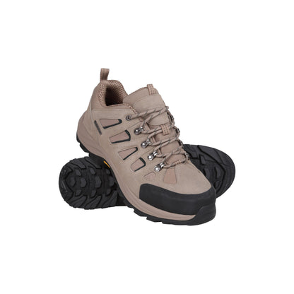 Light Brown - Front - Mountain Warehouse Mens Vertex Extreme Vibram Walking Shoes