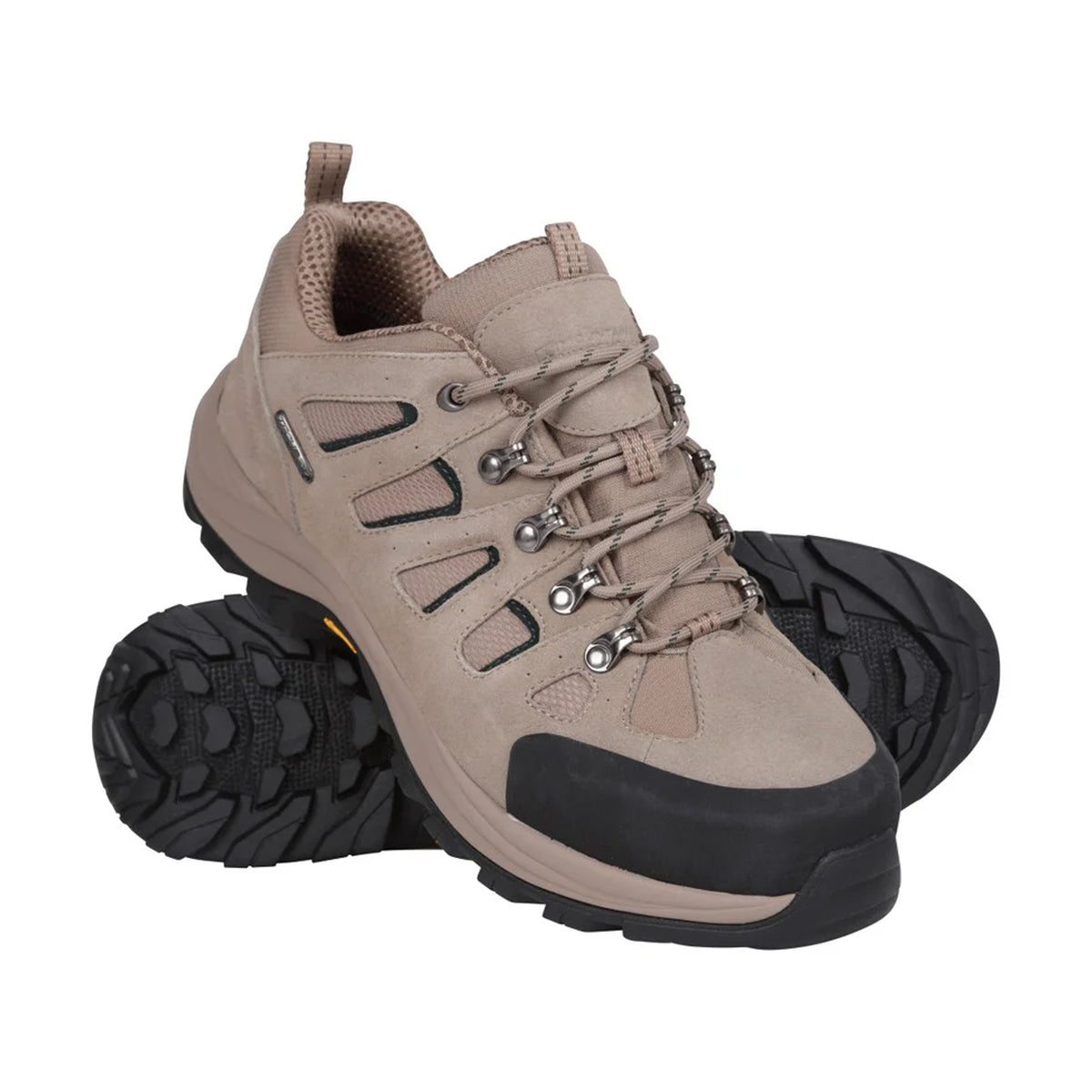 Light Brown - Pack Shot - Mountain Warehouse Mens Vertex Extreme Vibram Walking Shoes