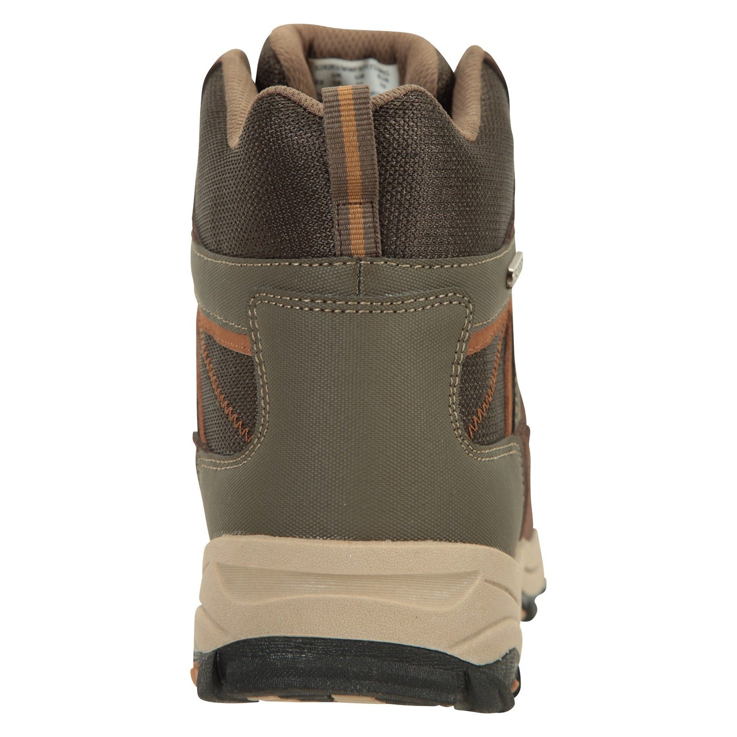 Brown - Back - Mountain Warehouse Mens Rapid Suede Hiking Boots
