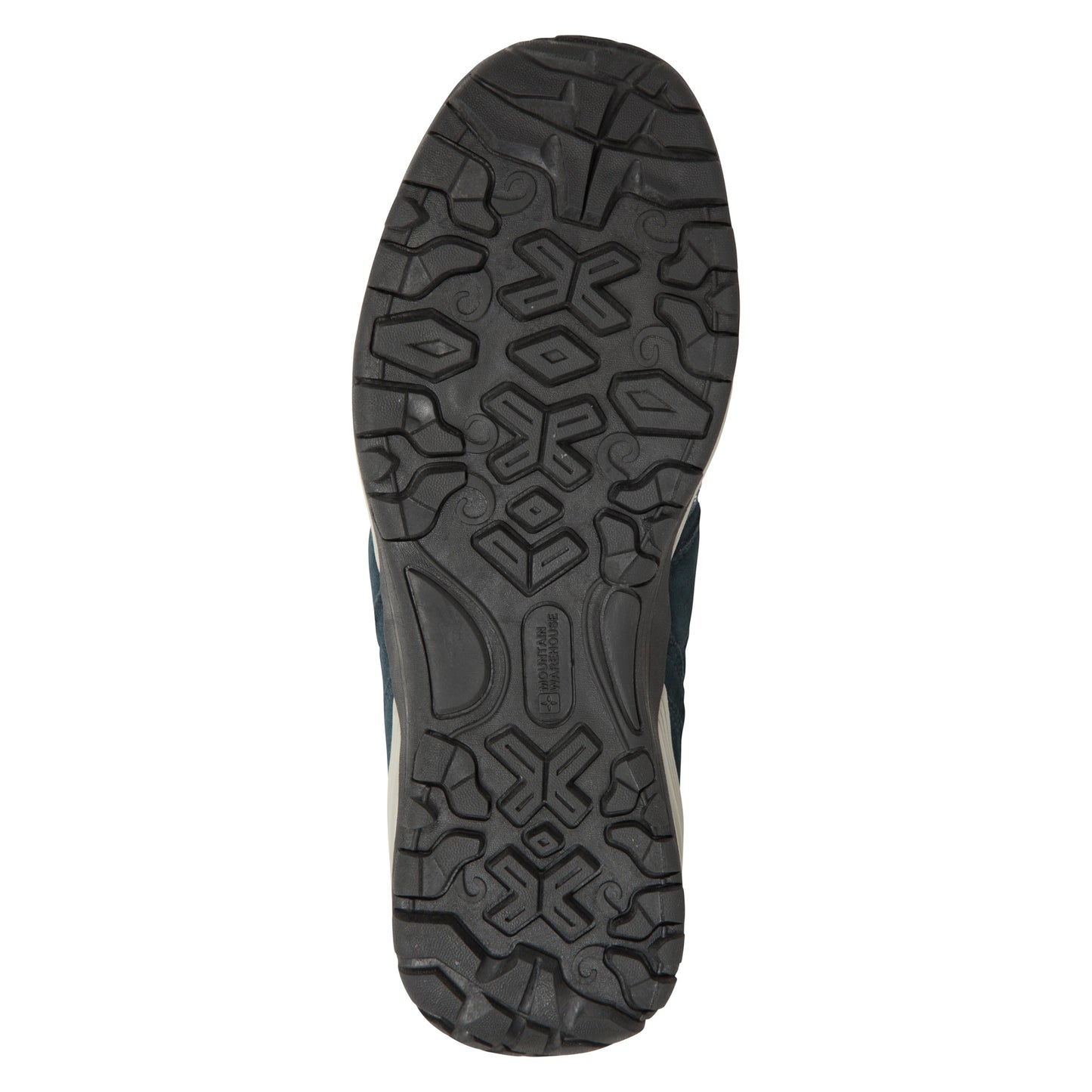 Navy - Pack Shot - Mountain Warehouse Womens-Ladies Direction II Suede Wide Walking Shoes