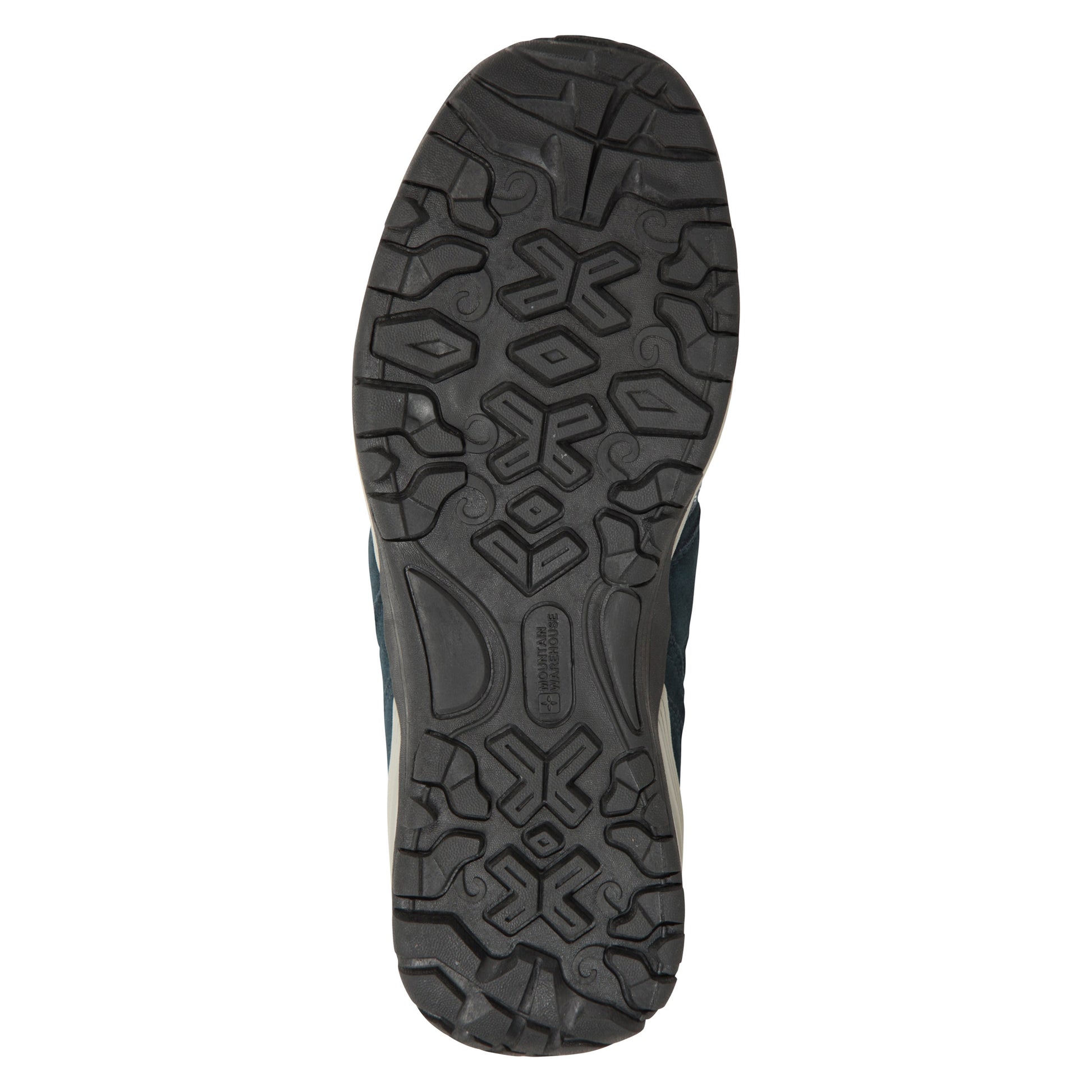 Navy - Pack Shot - Mountain Warehouse Womens-Ladies Direction II Suede Wide Walking Shoes