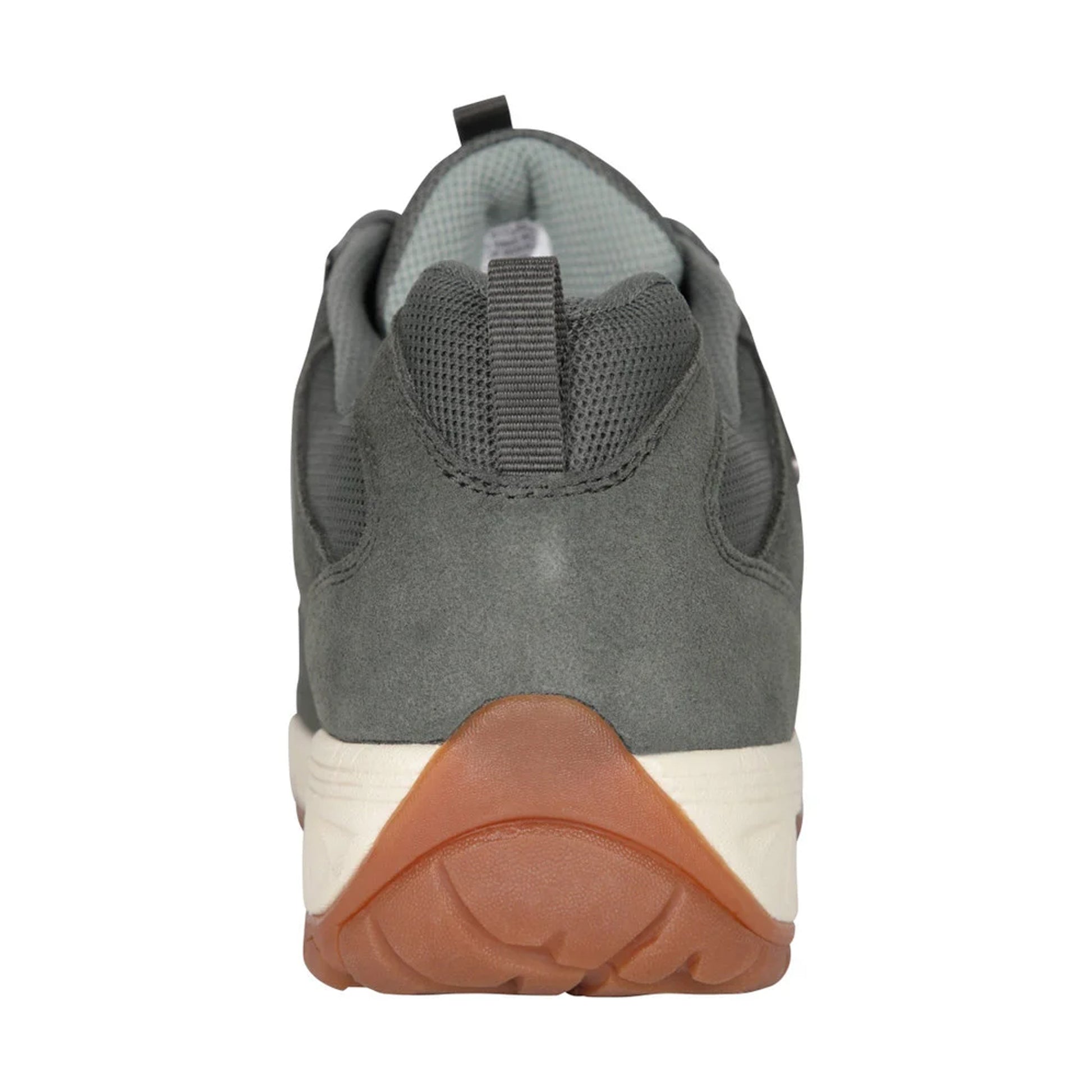 Khaki Green - Back - Mountain Warehouse Womens-Ladies Direction II Suede Wide Walking Shoes