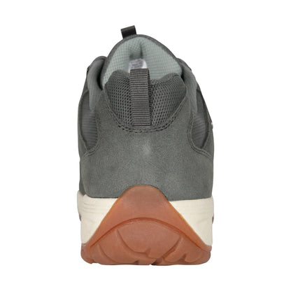 Khaki Green - Back - Mountain Warehouse Womens-Ladies Direction II Suede Wide Walking Shoes