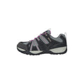 Grey - Side - Mountain Warehouse Womens-Ladies Direction II Suede Wide Walking Shoes