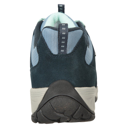Navy - Back - Mountain Warehouse Womens-Ladies Direction II Suede Wide Walking Shoes