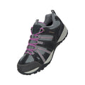 Grey - Front - Mountain Warehouse Womens-Ladies Direction II Suede Wide Walking Shoes
