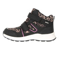 Black-Pink - Lifestyle - Mountain Warehouse Childrens-Kids Jupiter Adaptive Leopard Print Walking Boots