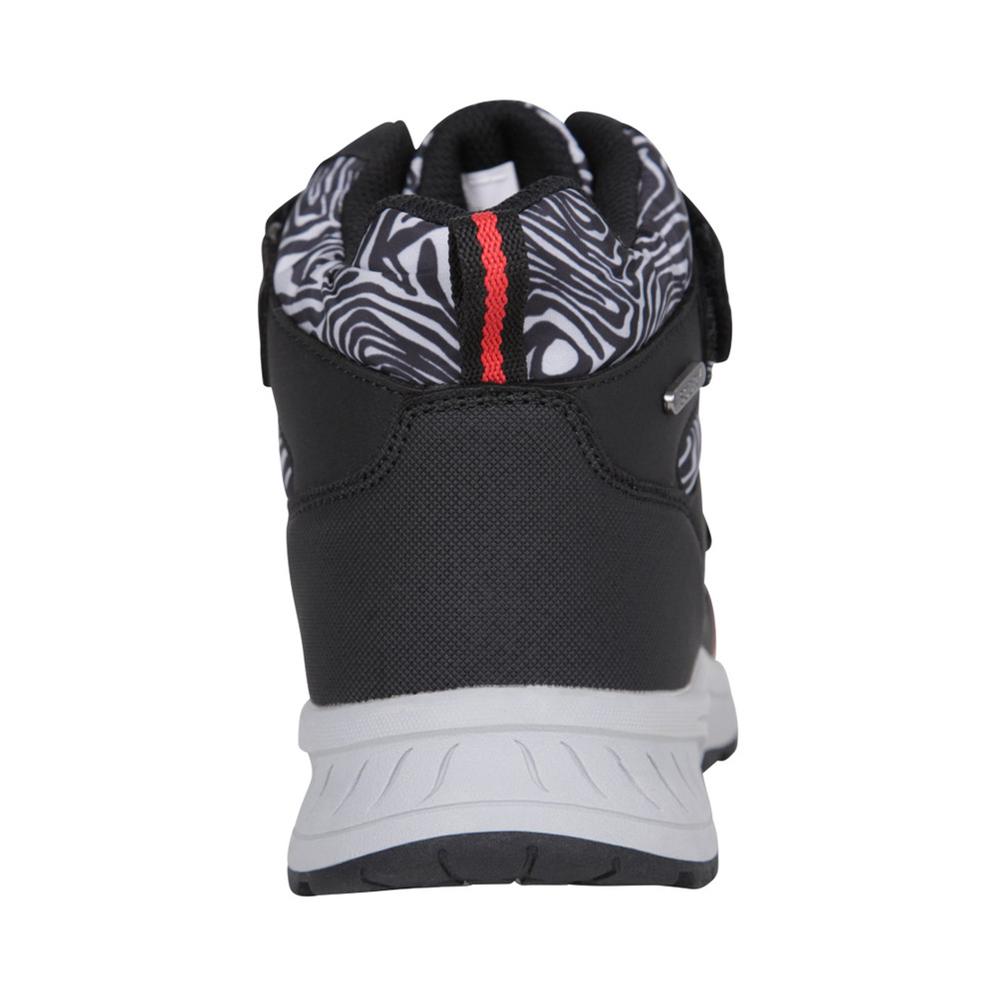 Monochrome - Back - Mountain Warehouse Childrens-Kids Jupiter Adaptive Leopard Print Walking Boots