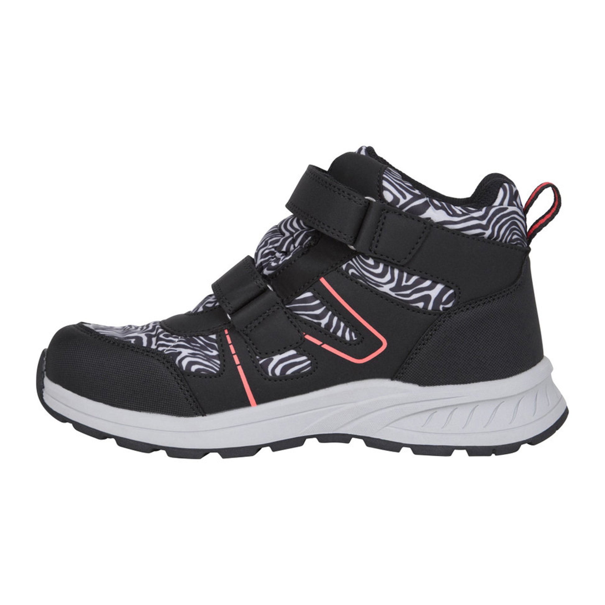 Monochrome - Side - Mountain Warehouse Childrens-Kids Jupiter Adaptive Leopard Print Walking Boots