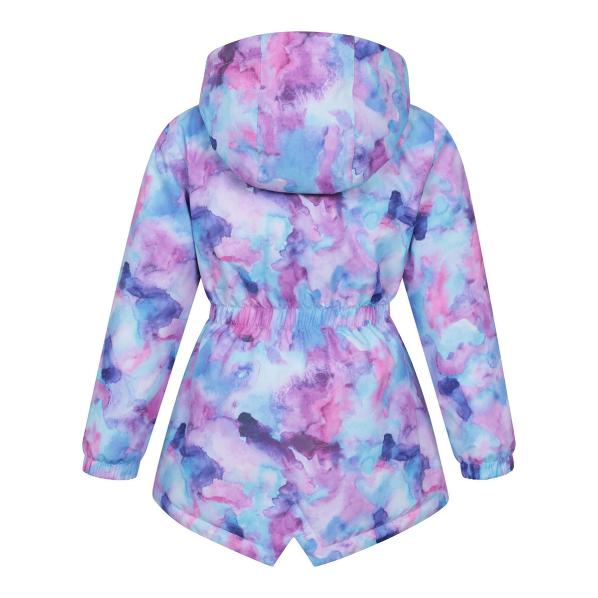 Purple - Back - Mountain Warehouse Childrens-Kids Dale Floral Waterproof Jacket