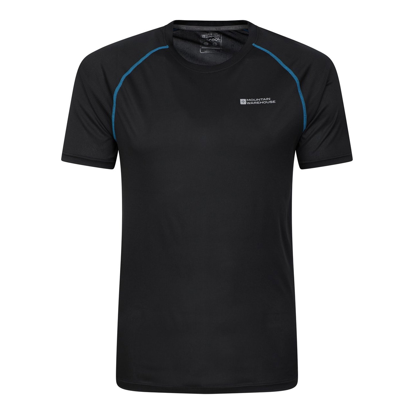 Black - Front - Mountain Warehouse Mens Aero II Short-Sleeved T-Shirt