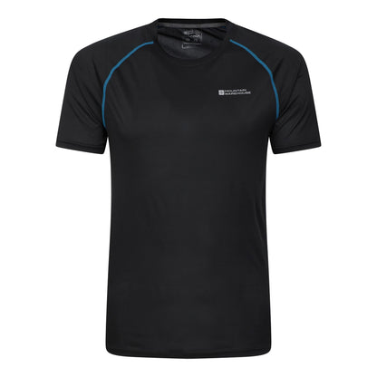 Black - Front - Mountain Warehouse Mens Aero II Short-Sleeved T-Shirt