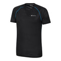 Black - Side - Mountain Warehouse Mens Aero II Short-Sleeved T-Shirt