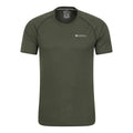 Khaki Green - Front - Mountain Warehouse Mens Aero II Short-Sleeved T-Shirt