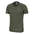 Khaki Green - Side - Mountain Warehouse Mens Aero II Short-Sleeved T-Shirt