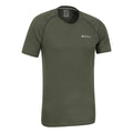 Khaki Green - Side - Mountain Warehouse Mens Aero II Short-Sleeved T-Shirt