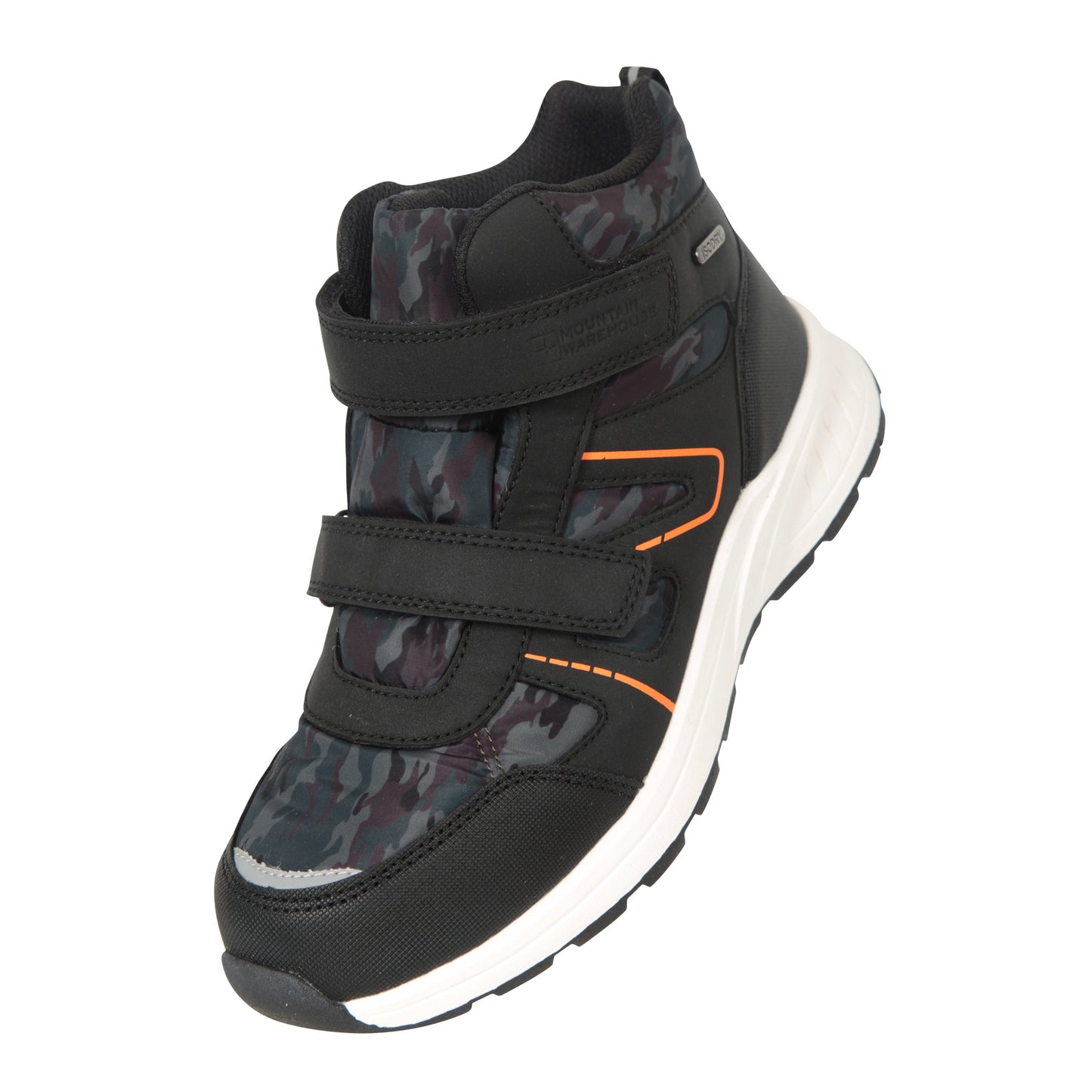 Black-Green - Front - Mountain Warehouse Childrens-Kids Jupiter Adaptive Waterproof Walking Boots