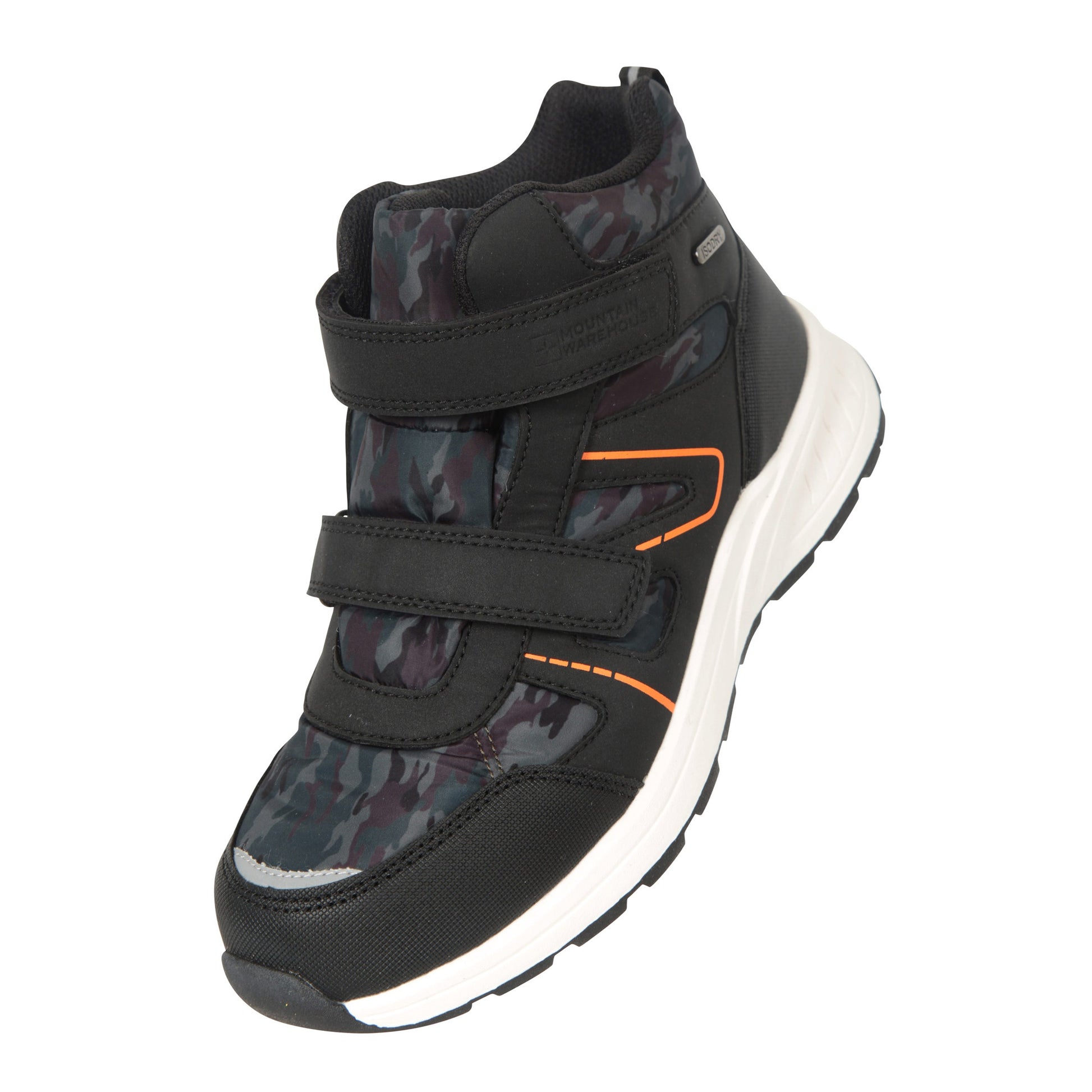 Black-Green - Front - Mountain Warehouse Childrens-Kids Jupiter Adaptive Waterproof Walking Boots