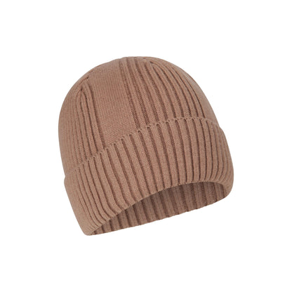 Light Brown - Front - Mountain Warehouse Mens Ribbed Faux Fur Lined Beanie