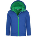 Bright Blue - Pack Shot - Mountain Warehouse Childrens-Kids Exodus Water Resistant Soft Shell Jacket
