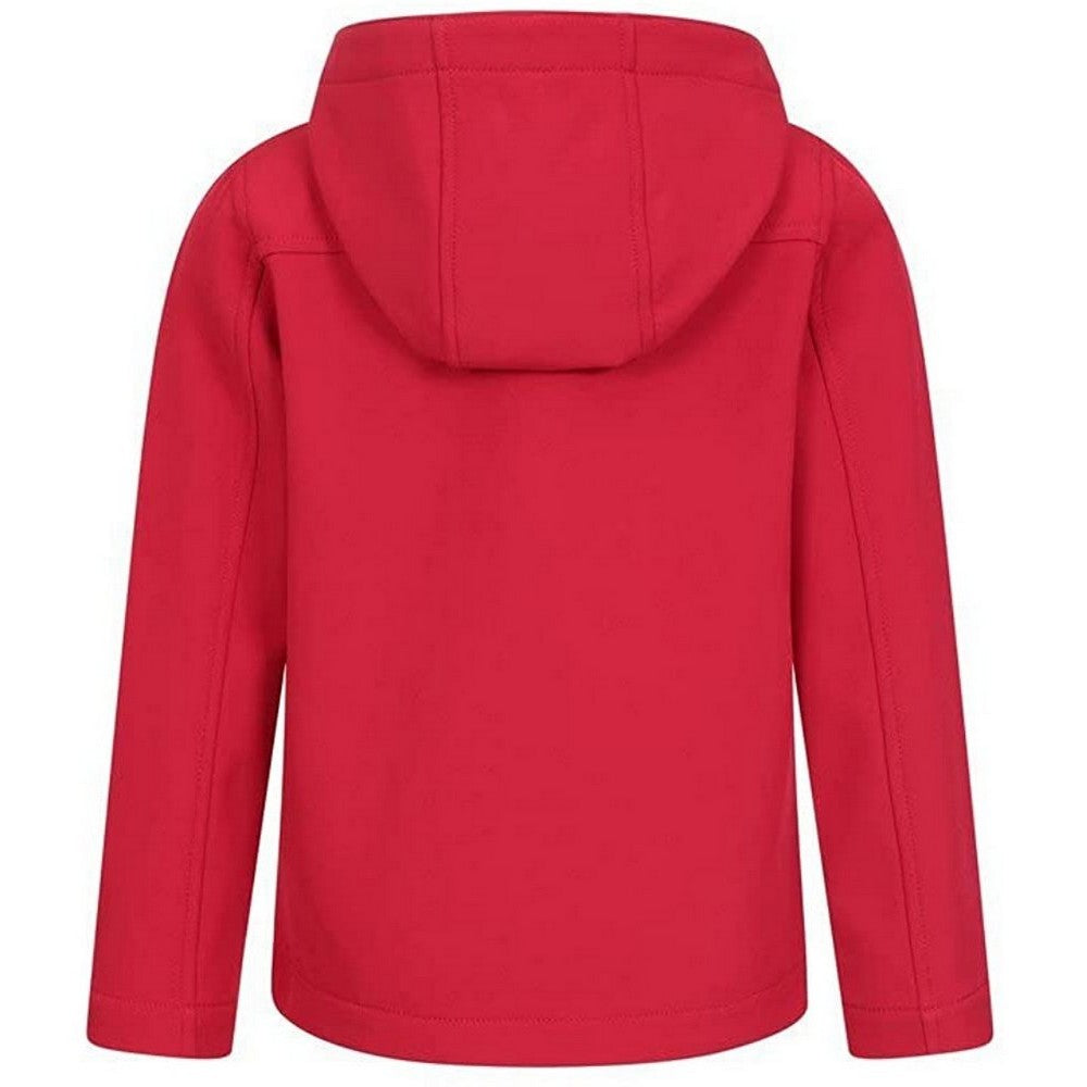 Red - Back - Mountain Warehouse Childrens-Kids Exodus Water Resistant Soft Shell Jacket