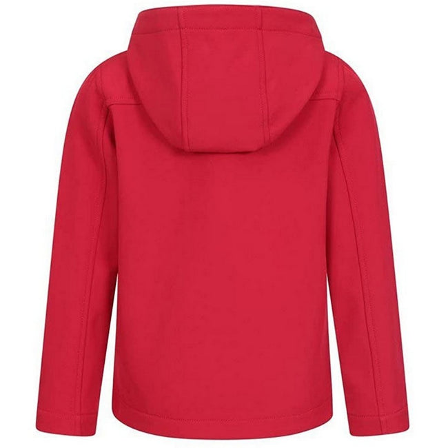 Red - Back - Mountain Warehouse Childrens-Kids Exodus Water Resistant Soft Shell Jacket