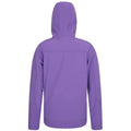 Purple - Lifestyle - Mountain Warehouse Childrens-Kids Exodus Water Resistant Soft Shell Jacket