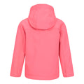 Bubblegum Pink - Back - Mountain Warehouse Childrens-Kids Exodus Water Resistant Soft Shell Jacket