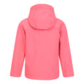 Bubblegum Pink - Side - Mountain Warehouse Childrens-Kids Exodus Water Resistant Soft Shell Jacket
