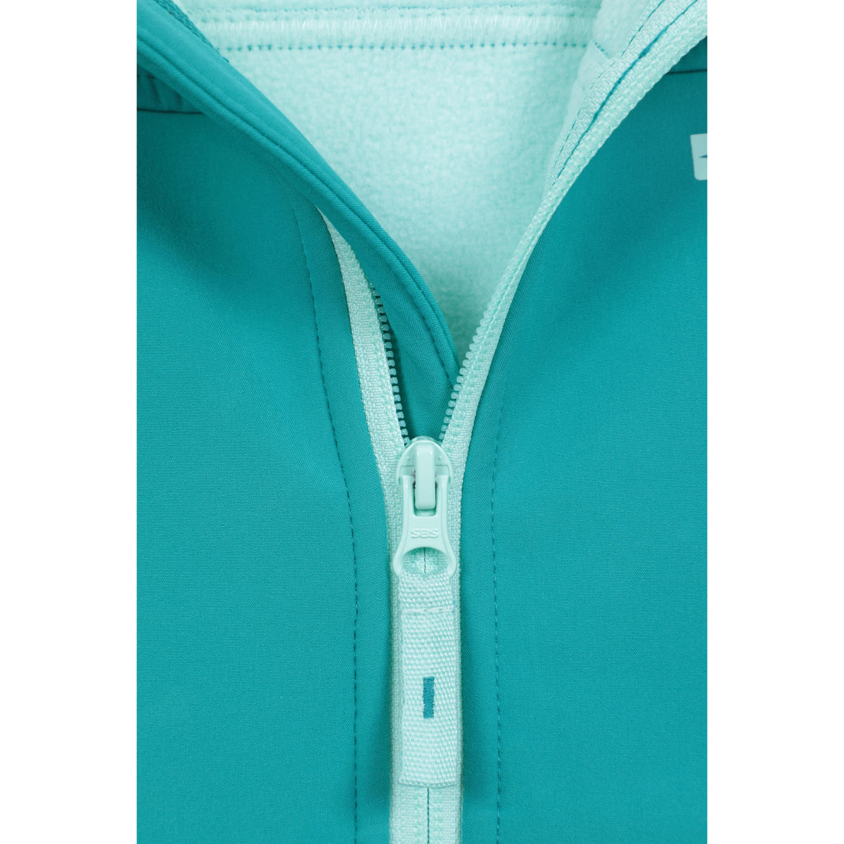 Teal - Pack Shot - Mountain Warehouse Childrens-Kids Exodus Water Resistant Soft Shell Jacket