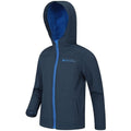 Navy - Lifestyle - Mountain Warehouse Childrens-Kids Exodus Water Resistant Soft Shell Jacket