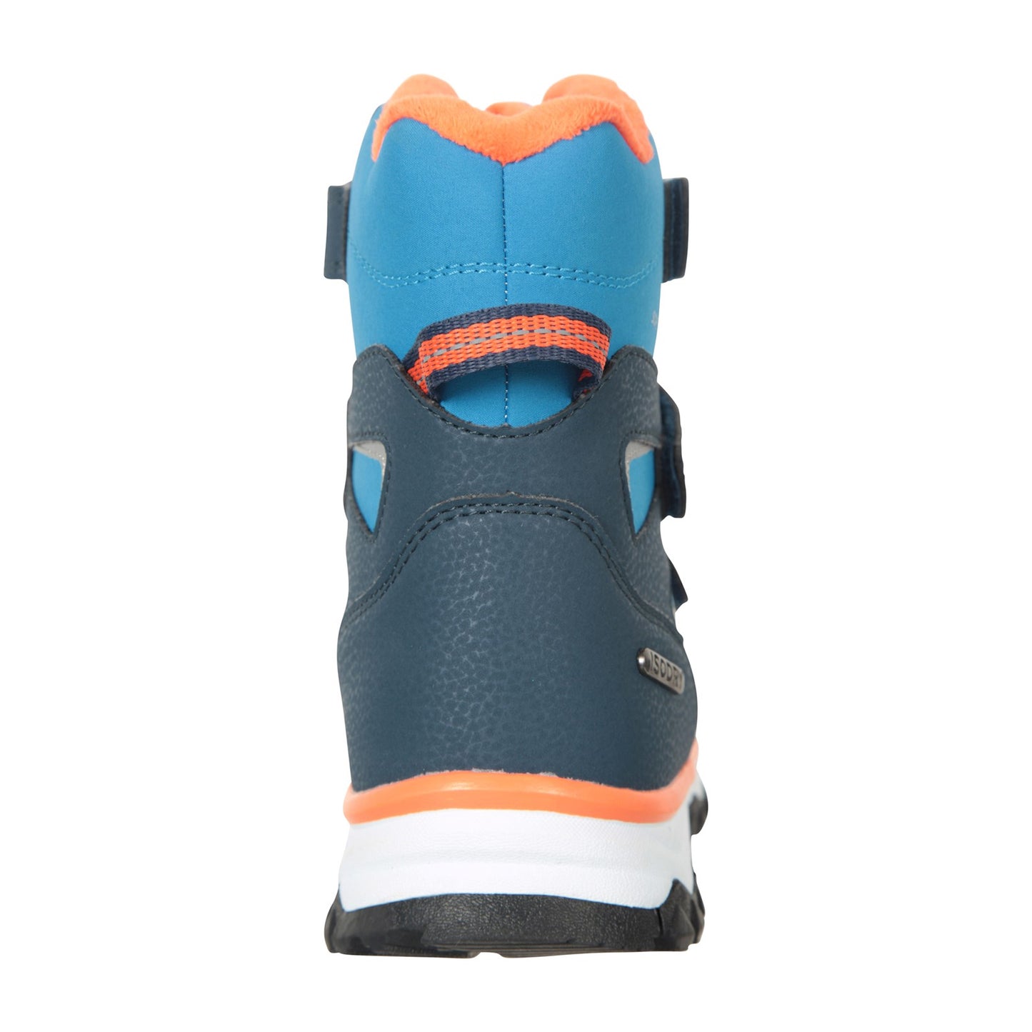Blue-Orange - Back - Mountain Warehouse Childrens-Kids Slope Adaptive Softshell Snow Boots