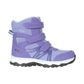 Lavender-Mint - Back - Mountain Warehouse Childrens-Kids Slope Adaptive Softshell Snow Boots