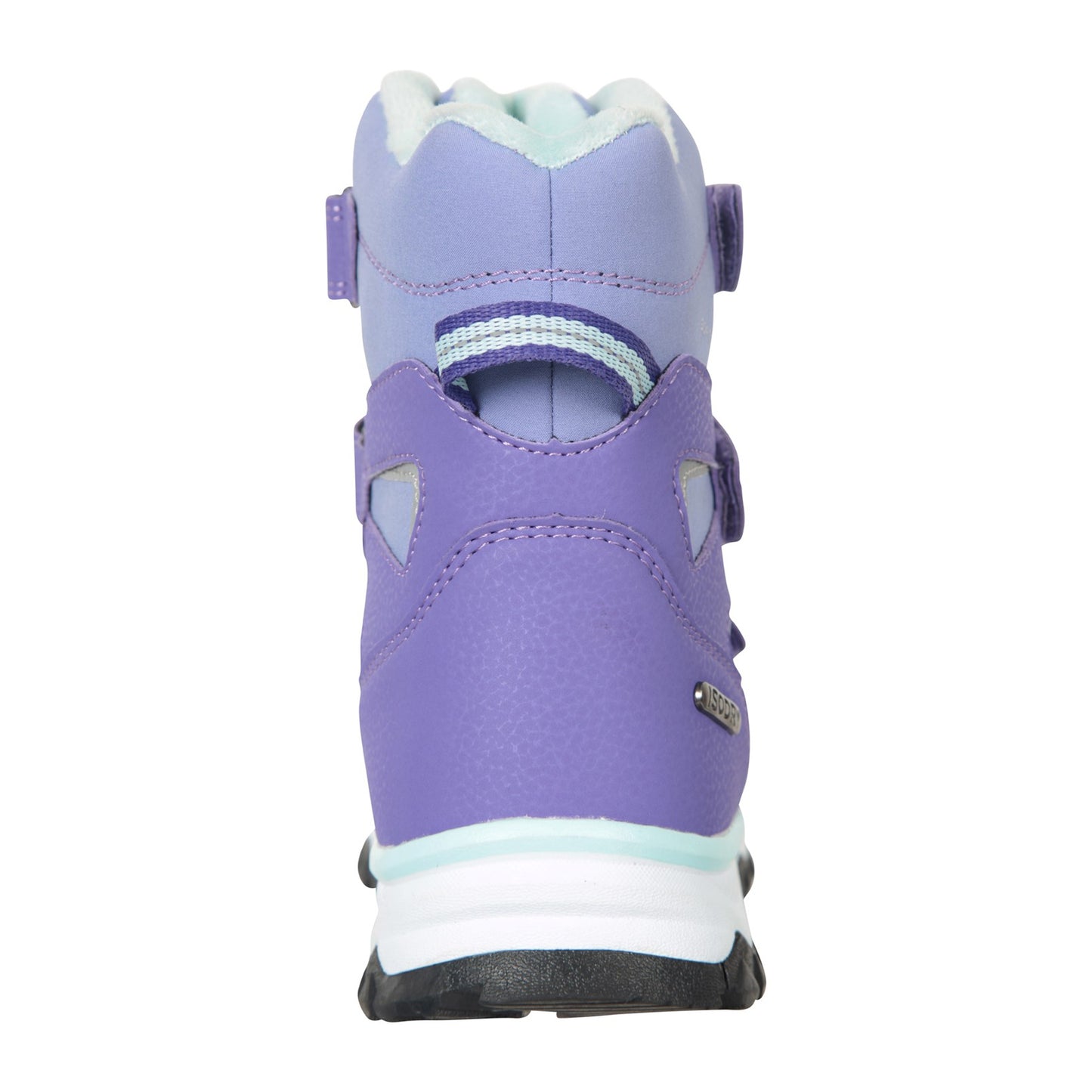 Lavender-Mint - Back - Mountain Warehouse Childrens-Kids Slope Adaptive Softshell Snow Boots