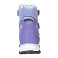 Lavender-Mint - Side - Mountain Warehouse Childrens-Kids Slope Adaptive Softshell Snow Boots