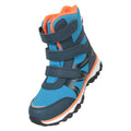 Blue-Orange - Front - Mountain Warehouse Childrens-Kids Slope Adaptive Softshell Snow Boots