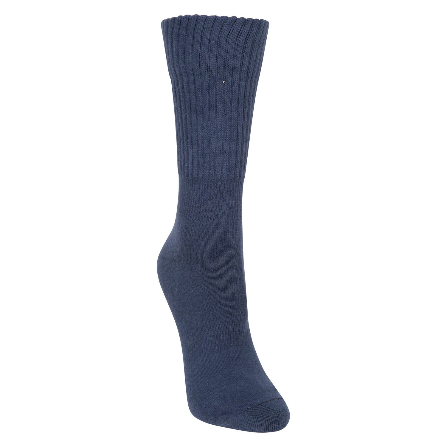 Navy - Front - Mountain Warehouse Womens-Ladies Anti-Chafe Boot Socks