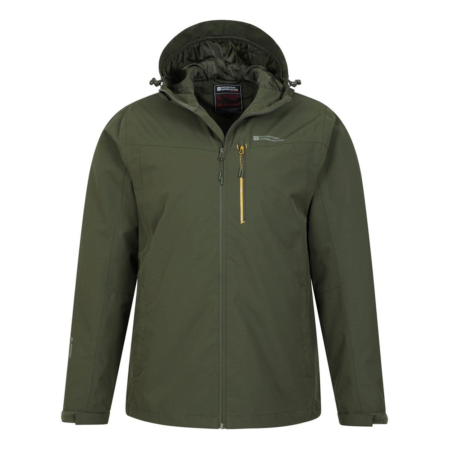 Green - Pack Shot - Mountain Warehouse Mens Brisk Extreme Waterproof Jacket