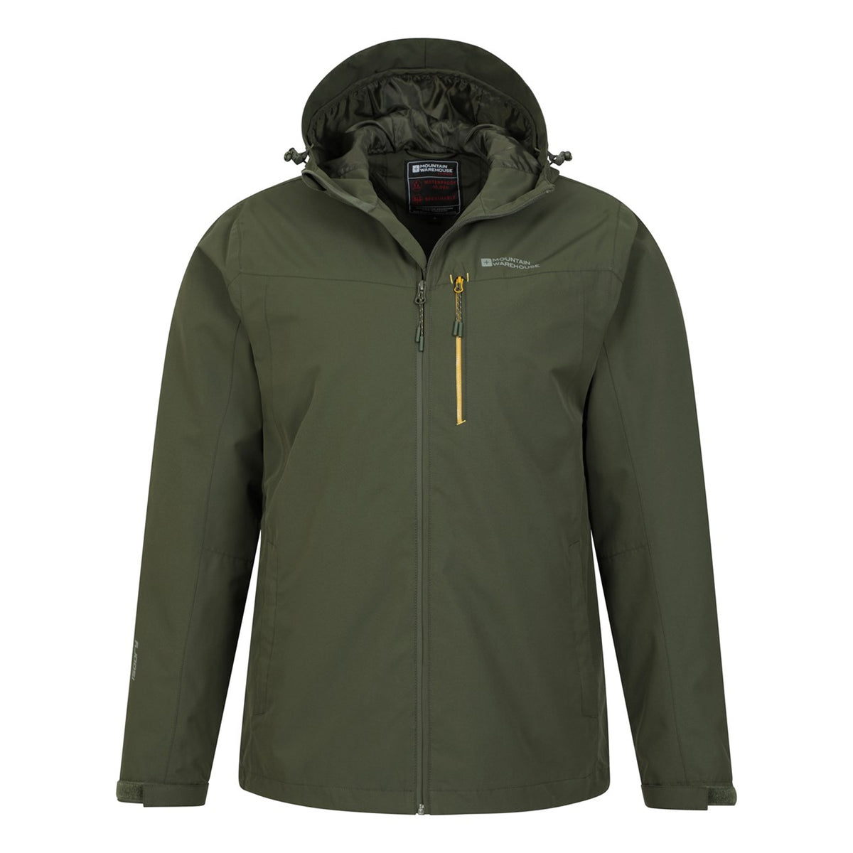 Green - Pack Shot - Mountain Warehouse Mens Brisk Extreme Waterproof Jacket