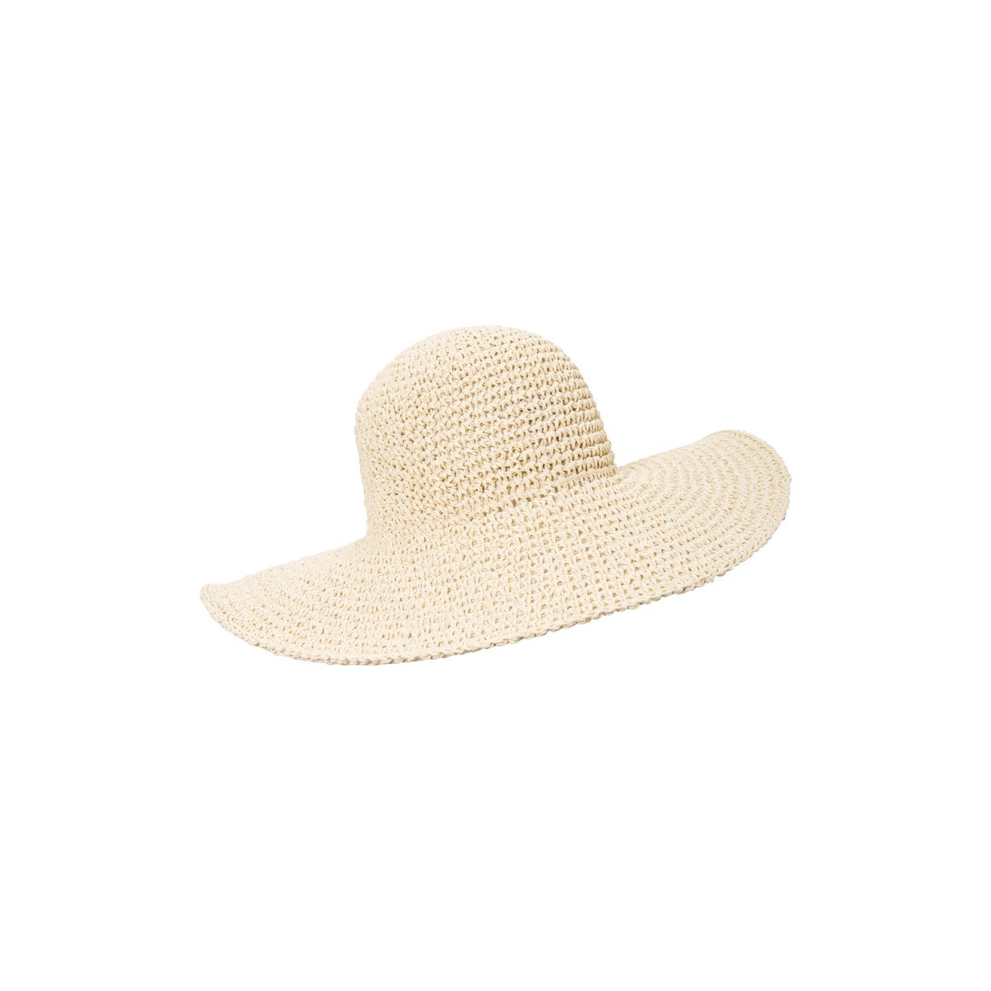 Beige - Pack Shot - Mountain Warehouse Womens-Ladies Straw Wide Brim Sun Hat