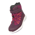 Berry - Close up - Mountain Warehouse Childrens-Kids Denver Adaptive Waterproof Snow Boots
