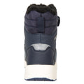 Navy - Back - Mountain Warehouse Childrens-Kids Denver Adaptive Waterproof Snow Boots