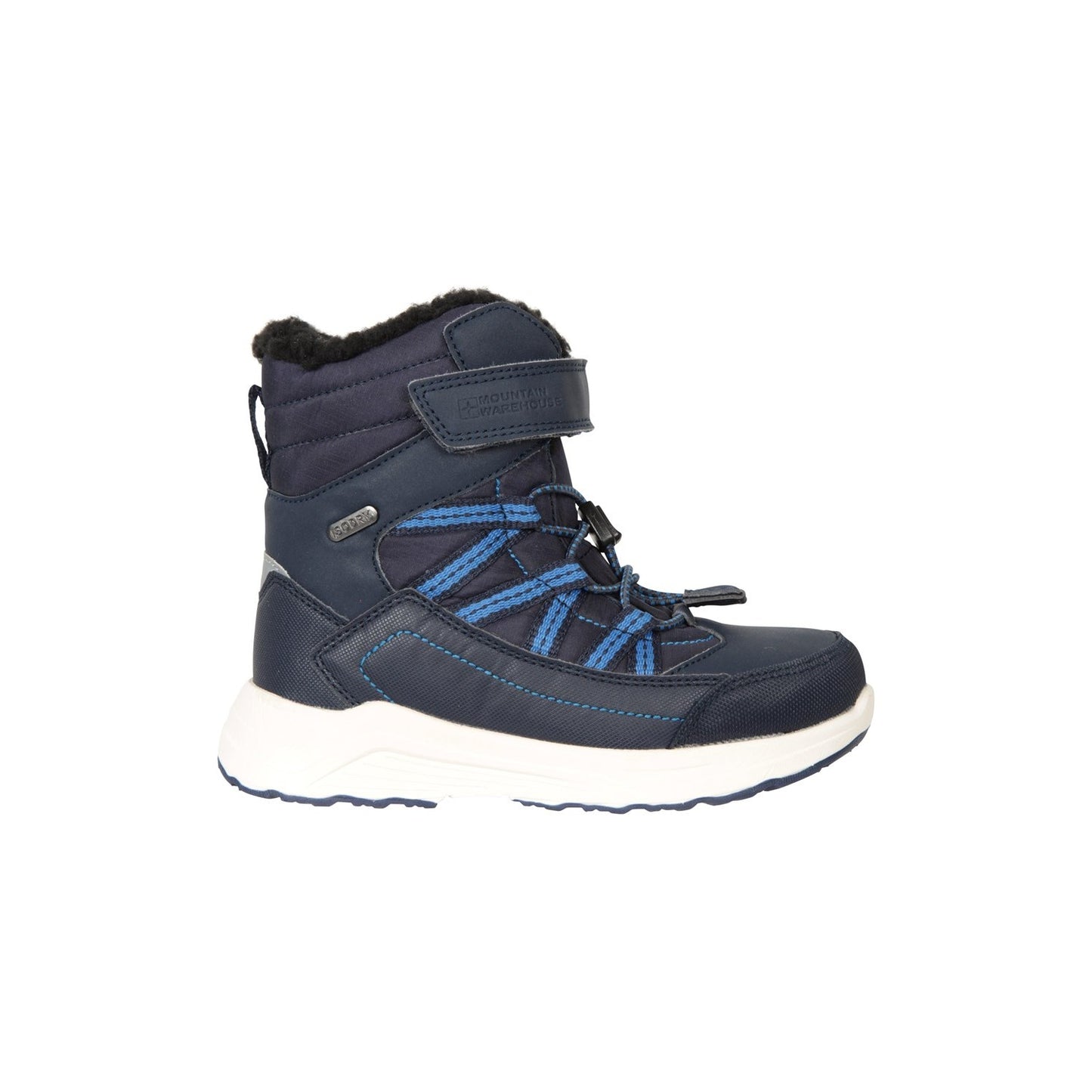 Navy - Lifestyle - Mountain Warehouse Childrens-Kids Denver Adaptive Waterproof Snow Boots